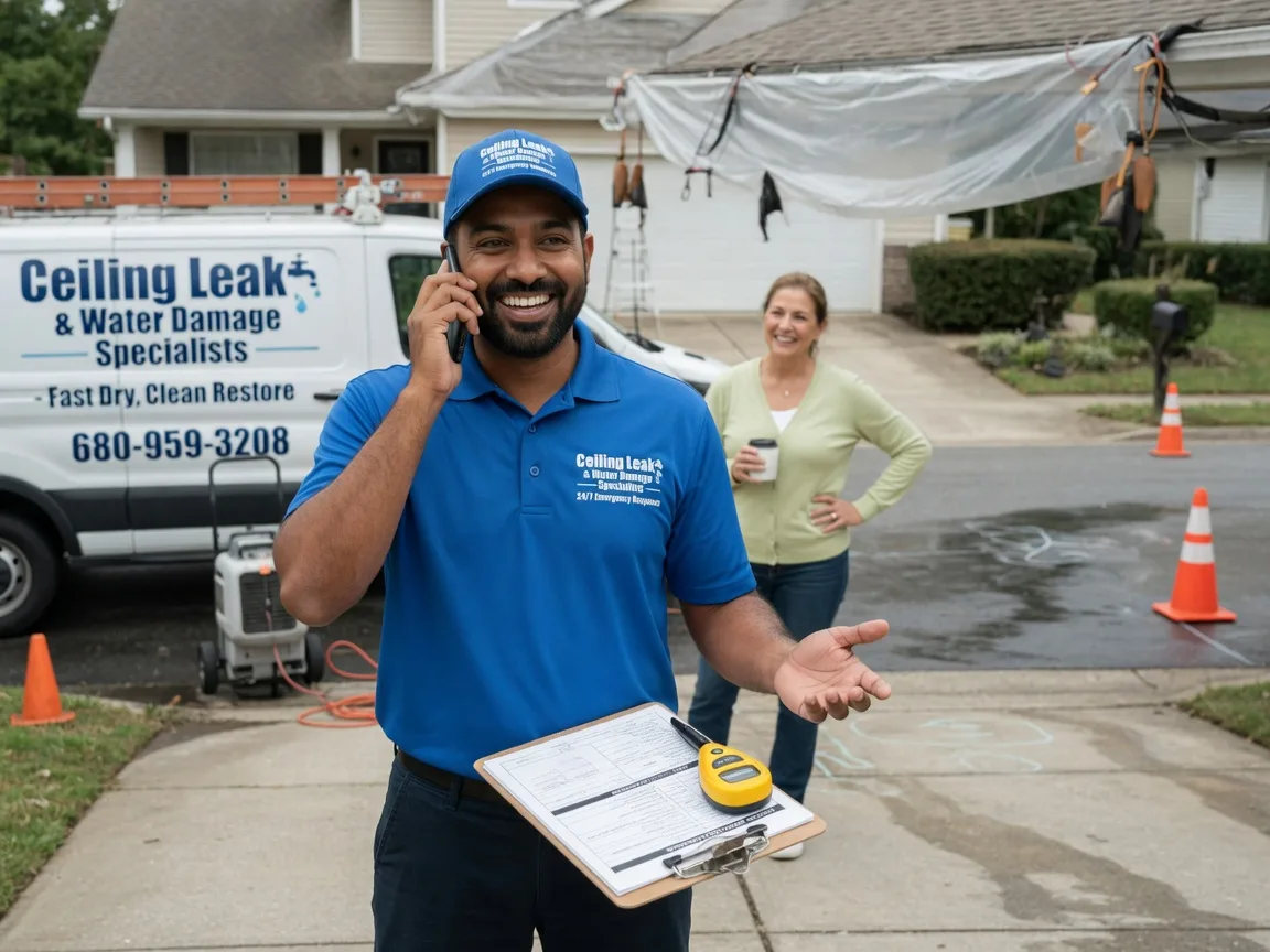 Ceiling Leak Cleanup Kellogg, IA FAQs